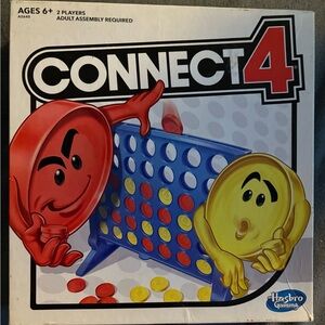 Hasbro Connect 4 Game with Red and Yellow Discs